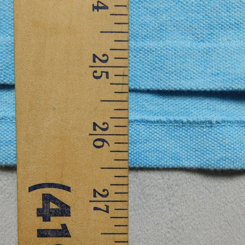 Polo Ralph Lauren Mens Light Blue Heather Short Sleeve Polo Shirt Large Pony‎